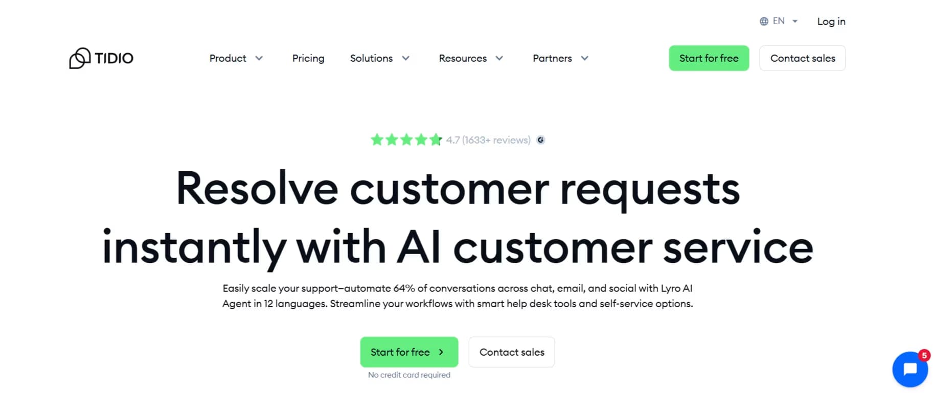 Tidio Best Agent Building Platform