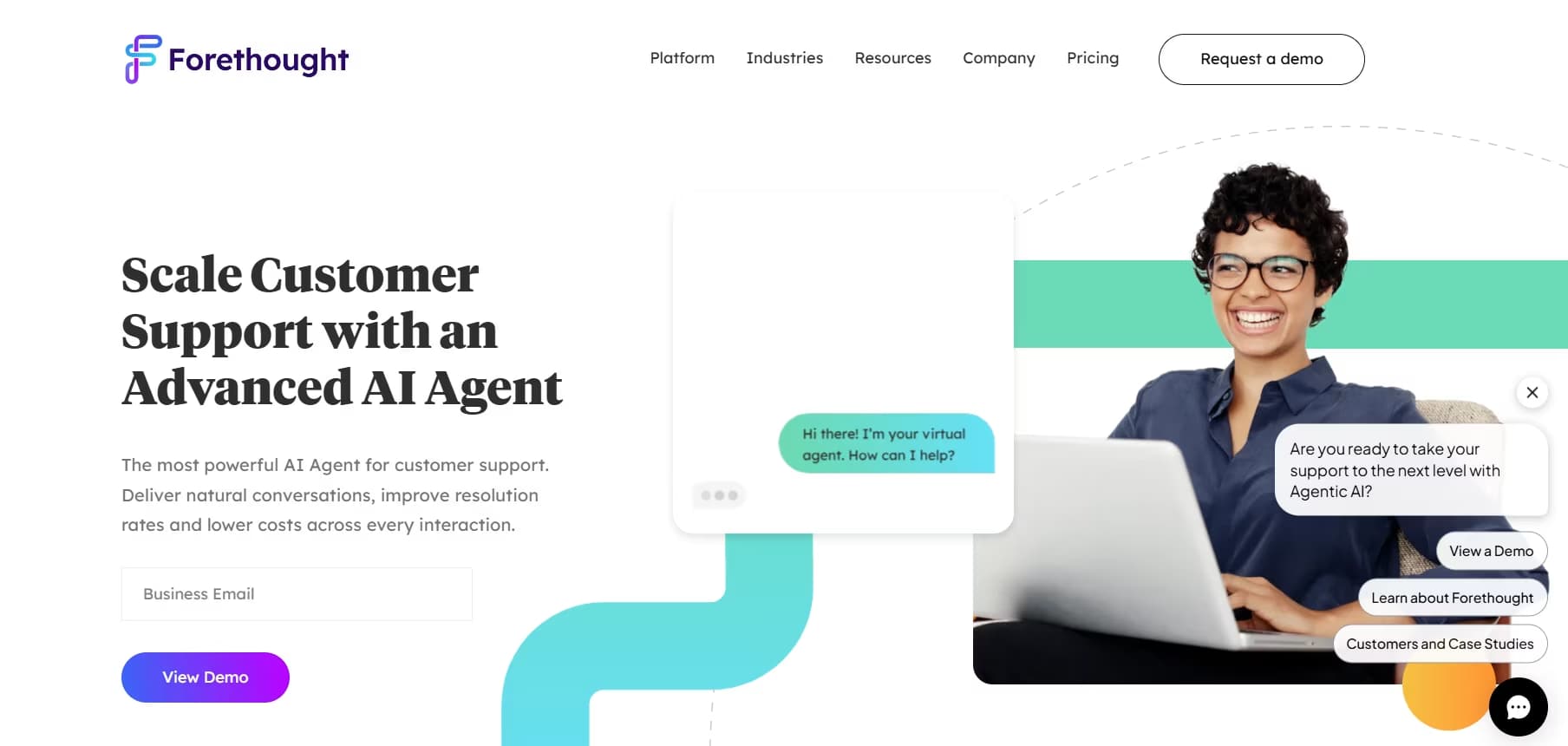 Forethought homepage